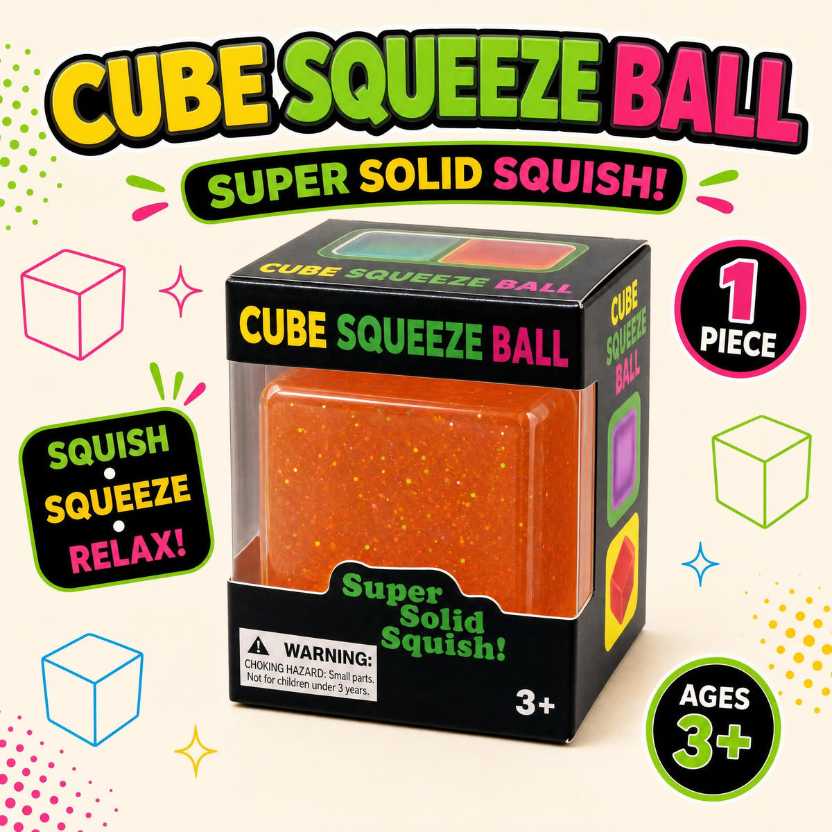 Cube Squeeze Ball ✨